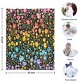 thumbnail image 4 of Dark Pioneer Flower Pattern Blanket,Comfortable Soft Flannel Throw Blanket,All Season,Warm Lightweight Blankets for Sofa Bed Couch Living Room Chair,30"x40", 4 of 4