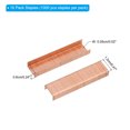 thumbnail image 2 of Uxcell 26/6 Standard Staples, 10 Pack 10000pcs 1/4" Leg Length Flat Clinch Chisel Point Staples, Rose Gold, 2 of 6