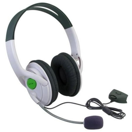 Insten Gaming Headset with Mic For Microsoft Xbox 360 / Xbox 360 Slim (Live Chat Microphone