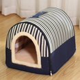 thumbnail image 1 of Dog Pet House Dog Bed For Dogs Cats Small Animals Sleeping Bed Indoor Soft Cozy Dog Cave Bed Foldable Removable Warm Cats Kennel ShopWise Round, 1 of 22