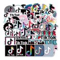 thumbnail image 1 of 50Pcs Cool Stickers Pack,Trendy Brand Waterproof Stickers, Vinyl Stickers for Water Bottle Laptop Luggage Guitar Phone Helmets,Skateboard Stickers for, 1 of 4