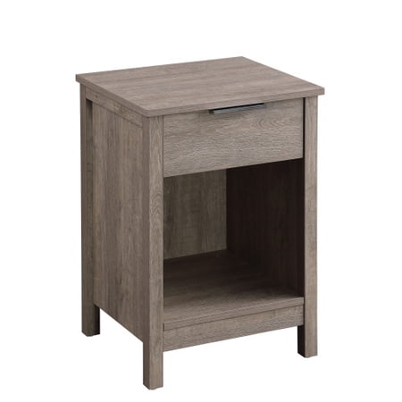 Modern Nightstand with Drawer 3-Tier Bedside Side Table with Storage Shelf & Easy Assembly for Bedroom Living Room Grey