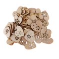 thumbnail image 2 of 50x Piezas de Natural Sin Cortar Etiquetas de Corte Adornos Forma de Que Cuelgan Etiquetas de Scrapbooking de Navidad 50Pcs Corazón Natura perfecl Decoración navideña del árbol de Navidad, 2 of 7