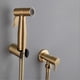 thumbnail image 5 of Bathroom Toilet Bidet Tap Kit Brushed Gold Wall Mounted Bidet Sprayer Shower with Shut-Off Valve, 5 of 5