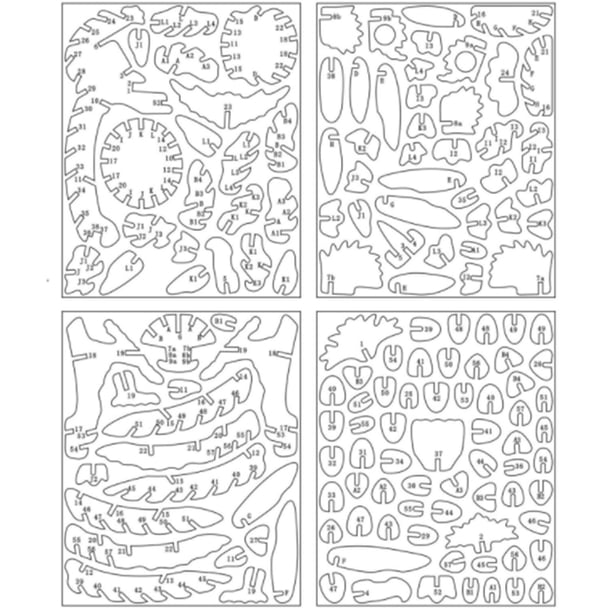 Rompecabezas de búho de madera 3D, juego de artesanía en madera, rompecabezas de construcción DIY, juguetes para niños