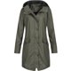 thumbnail image 1 of Chaquetas y abrigos casuales con capucha de manga larga para mujer, chaqueta impermeable lisa para exteriores, impermeable con capucha de talla grande, chaqueta de nailon resistente al viento para muj, 1 of 3