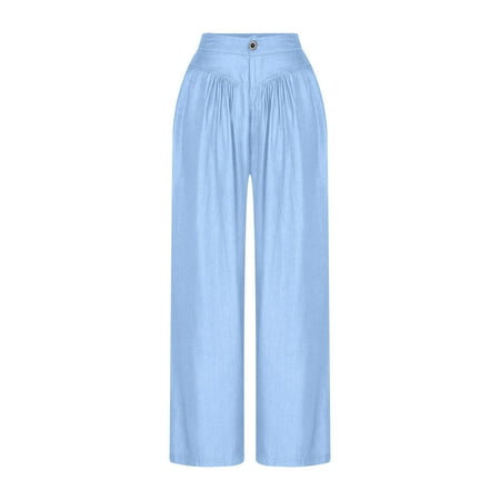 Bogo Womens Petite Mid Rise Wide Leg Jeans Women S Pants Casual Cotton Flare Pants For Women Pattern Womens Trousers Stretchy