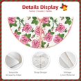 thumbnail image 5 of Balery Rose Flowers Printed Christmas Tree Skirt , Merry Christmas Party Christmas Tree Decoration,Adjustable Tree Skirt-36", 5 of 8