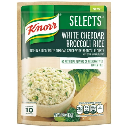 Knorr Rice Sides White Cheddar Broccoli Rice Side Dish 5.9 oz - Walmart.com