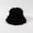 black, variant on Plush Solid Color Fisherman Hat Men And Women In Autumn And Winter European And American Wind Hats To Keep Warm New Big Head Enclosure Versatile Pot