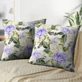 thumbnail image 4 of LALILO Throw Pillow Covers Beautiful Watercolor With Roses And Berries Cushion Cover 18" x 18", 2 Pack, 4 of 6