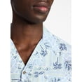 thumbnail image 4 of George Men's Linen Blend Camp Shirt with Short Sleeves, Sizes S-5XL, LT-3XLT, 4 of 5