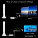 thumbnail image 5 of Antena HDTV para interiores de 25dB, antena de TV Digital, antena VHF UHF, rango de 150 millas con a Carevas Blanco, 5 of 5