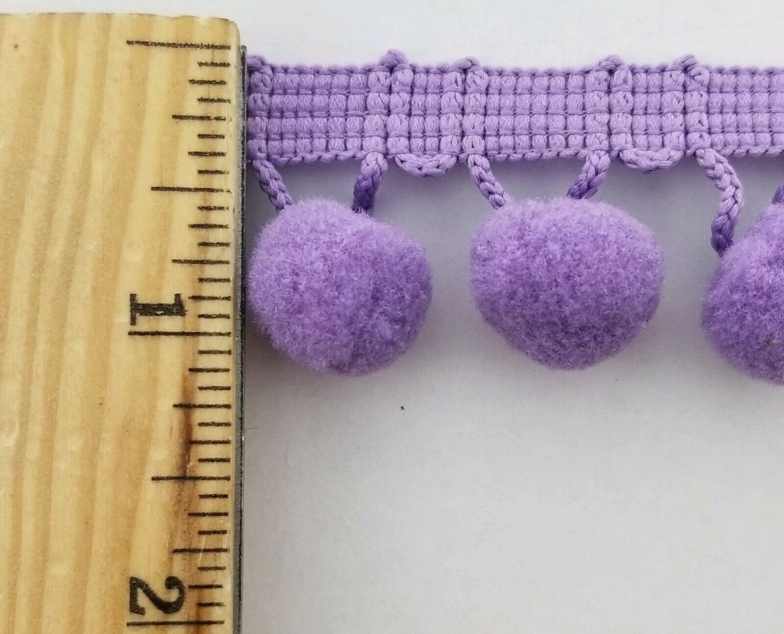 5/8" Pom Pom Poly Ball Fringe- 12 Continuous Yards - Many Colors!
