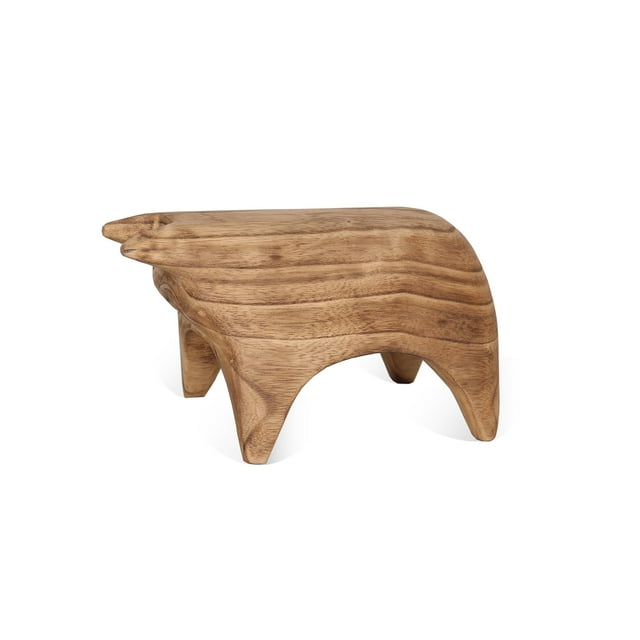 Gild Design House Matteo Sculpture Décorative de Taureau en Bois