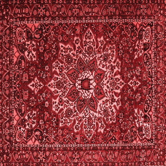 Ahgly Company Indoor Square Persian Red Traditional Area Rugs, 6' Square