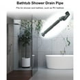 thumbnail image 6 of Low Profile 1 1/2 P Trap Flexible Bathtub Shower Drain Pipe Flat P Trap Free Standing Tub Drain For Bath Bathtub Drain, 6 of 8