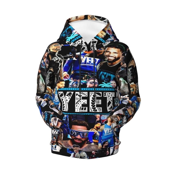 Kids Je-y Wres-tler U-S-O Hoodies 3D Print Lightweight Pullover Hoodie Novelty Sweatshirts with Pocket