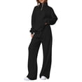 thumbnail image 1 of Conjunto Deportivo PRETTYGARDEN Sudadera con Cuello Cuarto de Cierre y Pantalones Rectos Talla L, 1 of 6