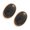 Black, variant on Oversized Retro Oval Resin Studs Earrings Comfortable Silver Posts Portable Comfortable Fashion Accessory