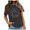 Dark Gray, variant on Summer Tops for Women Print Comfortable and Fashionable Fit Colored Top Short Sleeved Oversized Tshirts for Women Black L