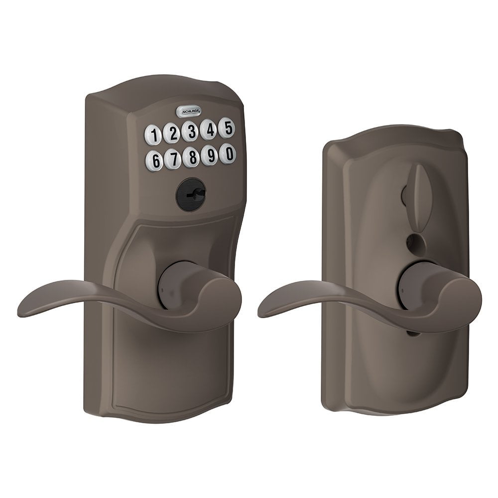Schlage FE595 CAM 613 ACC Camelot Keypad Entry Lever Lockset with