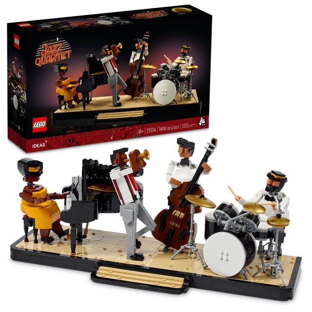 LEGO Ideas Jazz Quartet 21334 Building Kit; Build-and-Display Model for Adults with a Passion for Music (1,606 Pieces) LEGO -