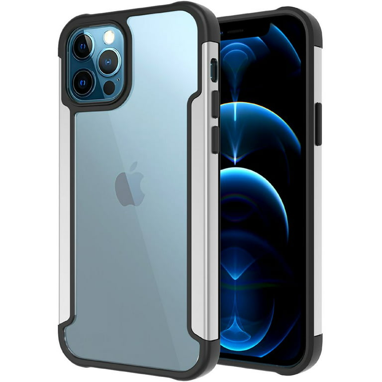 XCease Apple iPhone 12 Pro Max (6.7 inch) Phone Case Hybrid Aluminium Alloy Metal Transparent PC TPU Bumper Shockproof Cover for iPhone 12 Pro Max ,by Xcell