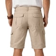 thumbnail image 3 of Dresfit Cargo Shorts for Men Big and Tall Baggy Shorts Summer 2026 Ripstop Hiking Short Pants Waterproof Open Bottom Outdoor Carpenter Shorts Khaki, 3 of 7
