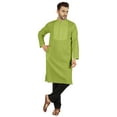 thumbnail image 1 of Atasi Ensemble Kurta Indien Uni pour Hommes Col Mandarin Kurta Décontracté Longue Tenue, 1 of 7