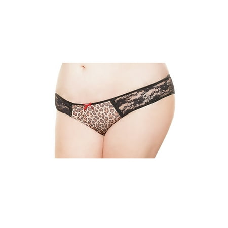 

Plus Size Leopard And Lace Panty Plus Size Leopard Panty