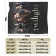 thumbnail image 4 of The Twilight Saga Blanket Cozy Warm Flannel Throw Blanket for Living Room Bedroom Bed Sofa Car, All Seasons Fleece Blankets Gifts for Kids Teens Adults 50"X40", 4 of 8