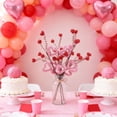 thumbnail image 3 of Decoraciones para San Valentín: Bayas rojas en forma de corazón, esquejes florales artificiales para el hogar, la oficina, la boda, el aniversario, la fiesta, ideas de regalos románticos., 3 of 8