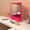 Hot Pink, variant on Non Reversing Mirror, True Mirror Non Reversing, True Mirror Non Reversing Real Me, Slim Design Self Cut Mirror, Makeup Vanity & Beauty Mirror, True Vanity Makeup Mirror-Black||7.08x9.05in