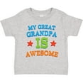 thumbnail image 3 of Inktastic My Great Grandpa is Awesome Grandkid Boys or Girls Toddler T-Shirt, 3 of 5