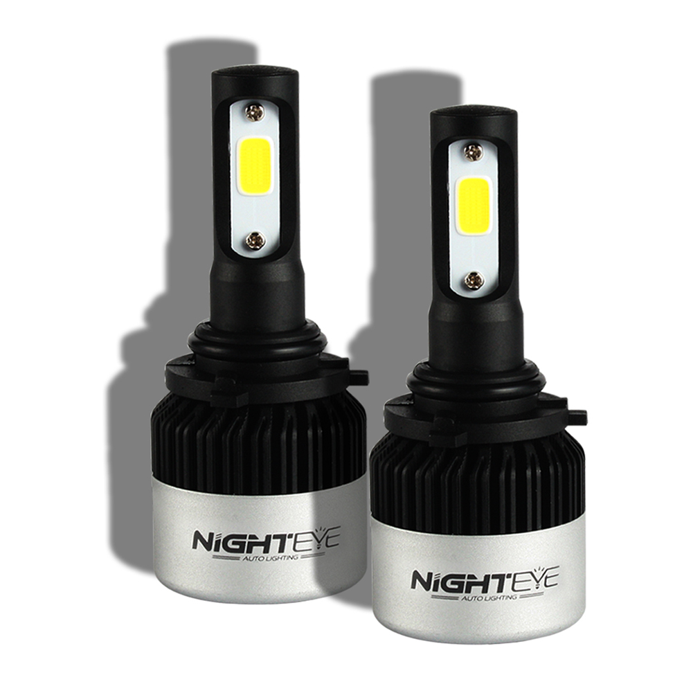 1 Pair Of NovSight 72W 9000LM S2 Car Auto LED Headlight Bulbs For 9005