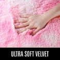 thumbnail image 6 of Homore Super Soft Tie Dye Velvet Rugs for Living Room Bedroom,Fluffy Carpet For Office Home Decor,5"x8",Pink, 6 of 6