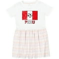 thumbnail image 3 of Inktastic Peruvian Soccer Girls Toddler Dress, 3 of 5