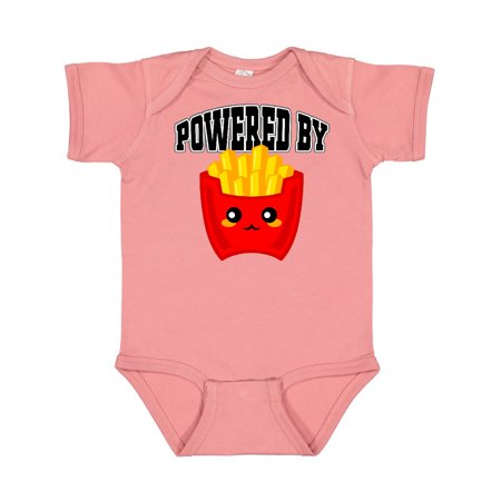 

Inktastic French Fries Powered By Fries Gift Baby Boy or Baby Girl Bodysuit
