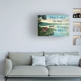 thumbnail image 2 of Trademark Fine Art 'The Lake Is My Happy Place' Canvas Art by Jean Plout, 2 of 4
