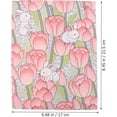 thumbnail image 2 of HUGFEGWE Book Cover Sleeve Paperback Protector: Book Covers for Hardcover - Soft Cloth Book Protector with Flower Pattern - Adjustable Book Sleeve for Notebook Bible Planner Book Lovers Accessories, 2 of 9