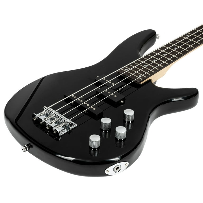 Tcbosik Gib Electric Bass Guitar Full Size 4 String Black