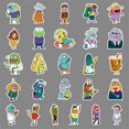 thumbnail image 4 of Pegatinas Anchovies, vinilo impermeable, estilo anime, 51 unidades, 4 of 5