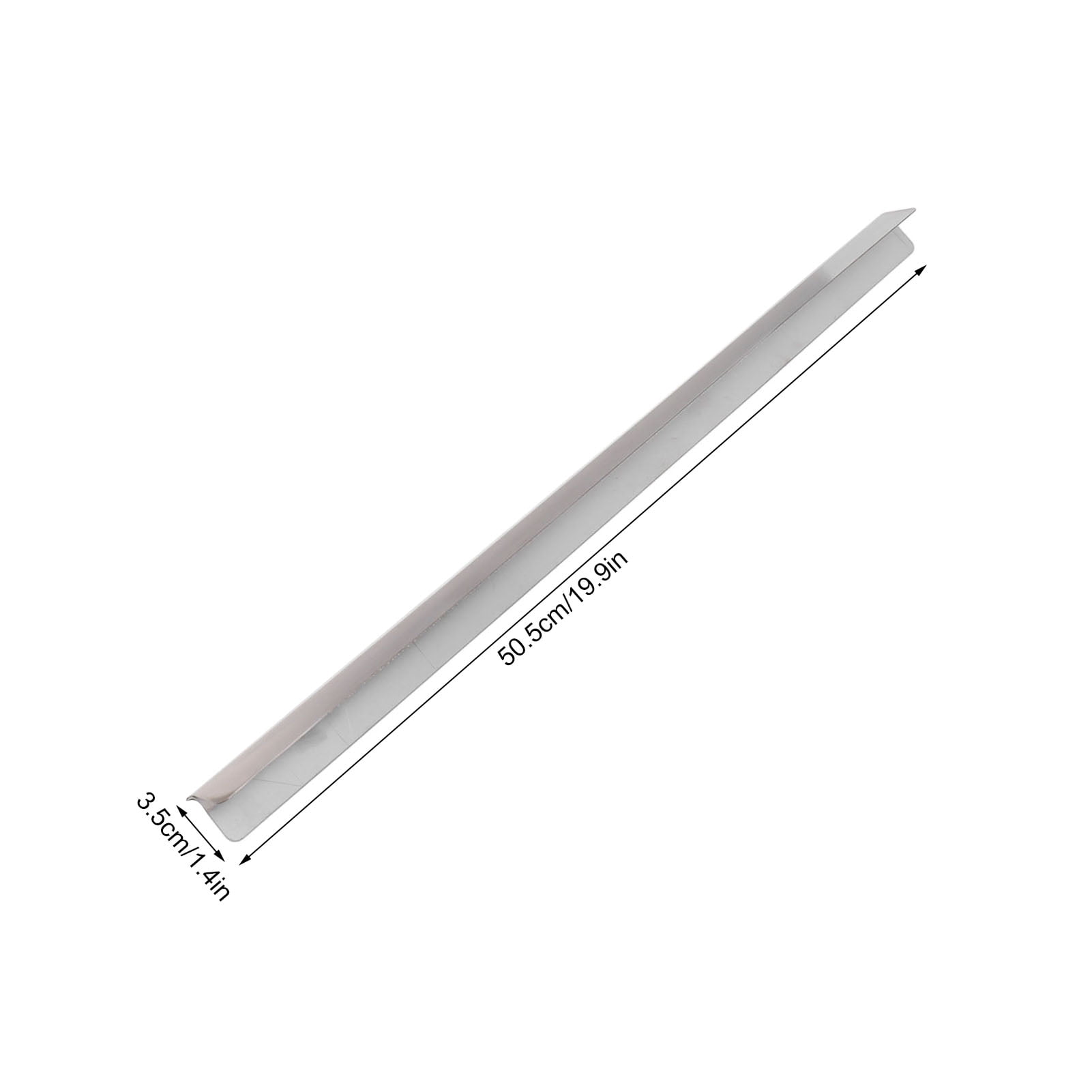 Nieyigj 2PCS Kitchen Stove Counter Gap Cover 19.9 inches / 50.5 cm Stainless Steel Gap Filler Easy Cleaning Heat Resistant Guard for Kitchen Supplies