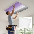 thumbnail image 4 of Purple Gray Magnetic Fluorescent Light Covers for Ceiling Lights 2x4Ft,Vintage Rustic Abstract Striped Wooden Grain Office Classroom Kitchen Drop Ceiling Light Covers Filters Shade Panel 4Packs, 4 of 9