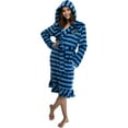 thumbnail image 6 of Harry Potter Juniors' Striped Hooded Fleece Robe Pajama Bathrobe - Gryffindor Hufflepuff Ravenclaw Slytherin, 6 of 6