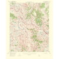 thumbnail image 2 of USGS 20x24 White Modern Wood Framed Museum Art Print Titled - Mt Goddard California Quad - USGS 1953, 2 of 4