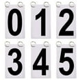 thumbnail image 5 of Anvazise 0-9 Score Number School Sports Competition Digit Scoreboard Replacement Cards White Black, 5 of 10
