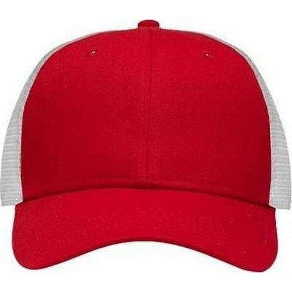 Sportsman SP1450 Traditional Lo-Pro Mesh Back Trucker Fit Cap - Red White