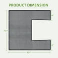 thumbnail image 2 of EAGLE PEAK 50% Sun Shade Cloth Mesh Cover with Grommets for Greenhouse for EAGLE PEAK 6.7x7.5x7.7 ft Wood Greenhouse, Black, 2 of 9